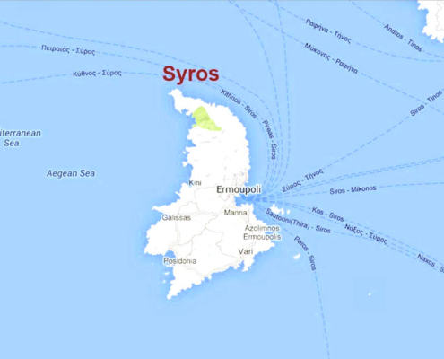 Map of Syros